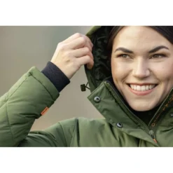 Covalliero Lange Winterjas AW26 Forest Green
