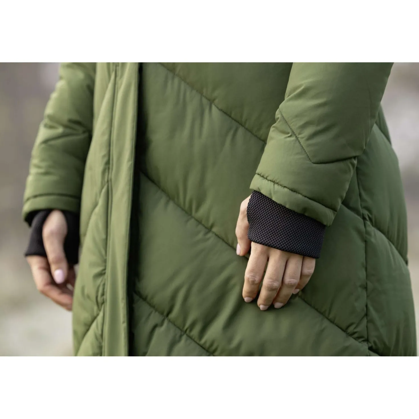 Covalliero Lange Winterjas AW26 Forest Green