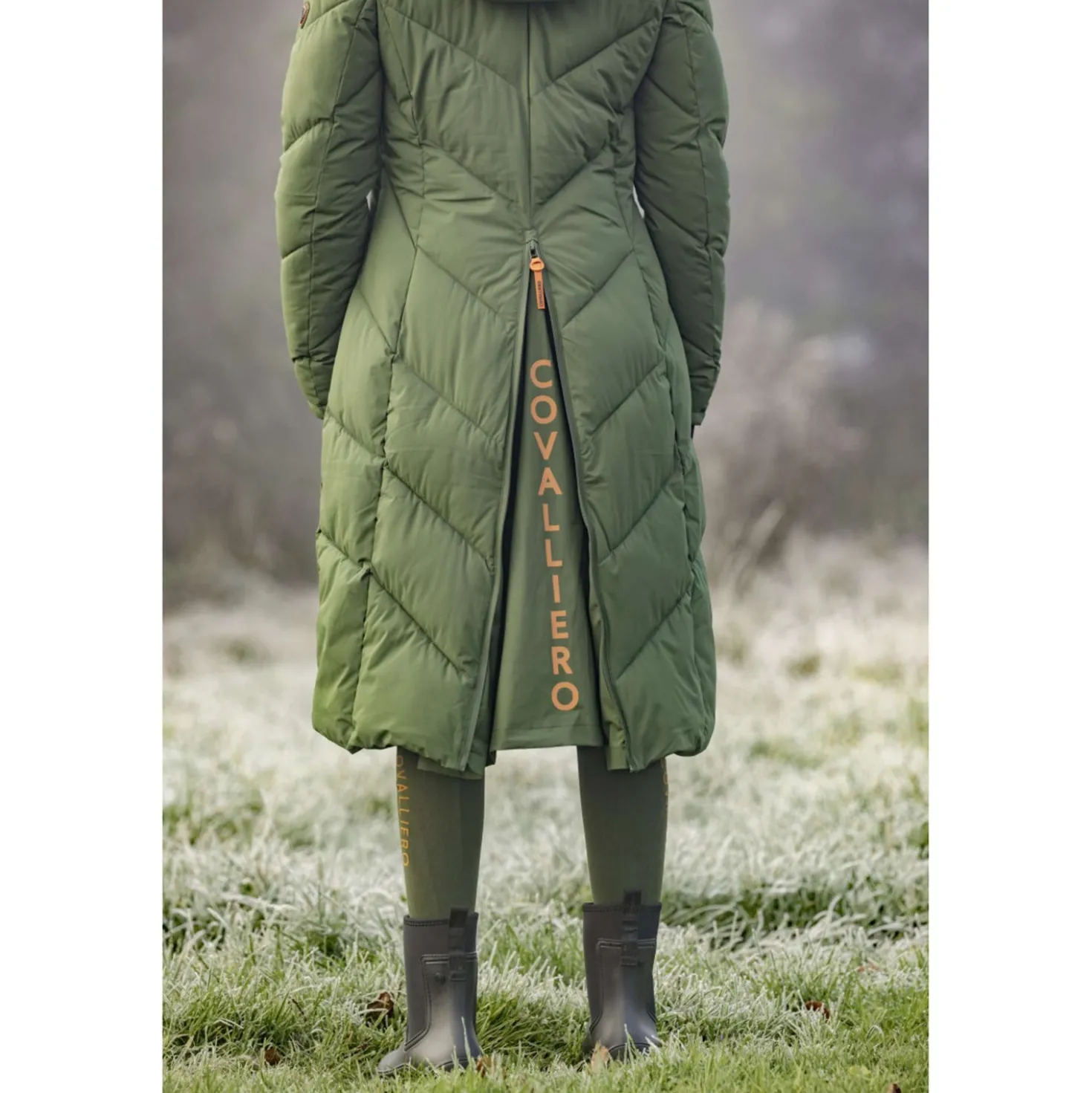 Covalliero Lange Winterjas AW26 Forest Green