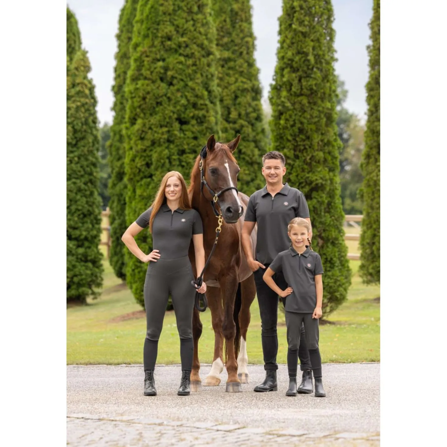 Covalliero Poloshirt Anniversary Graphite