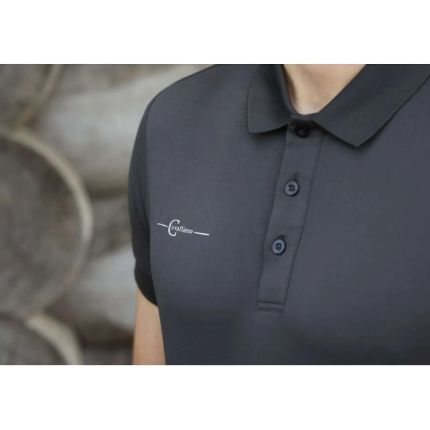 Covalliero Poloshirt Heren Graphite