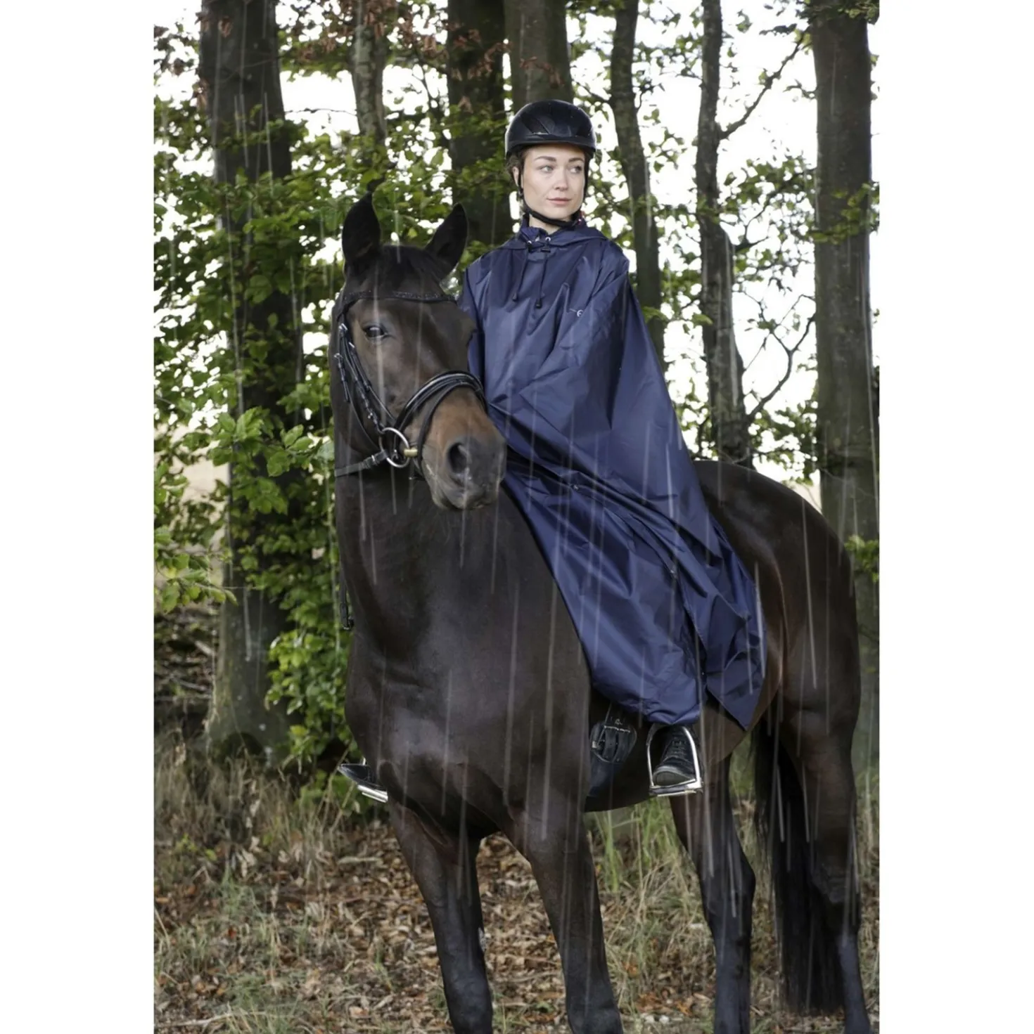 Covalliero Regenponcho Volwassenen Blauw