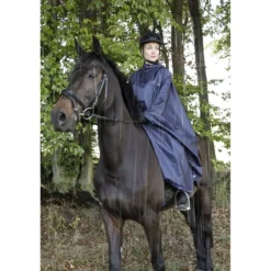 Covalliero Regenponcho Volwassenen Blauw