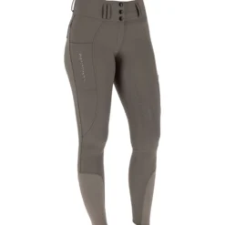 Covalliero Rijbroek Hight Waist Full Grip AW26 Milky Chocolate