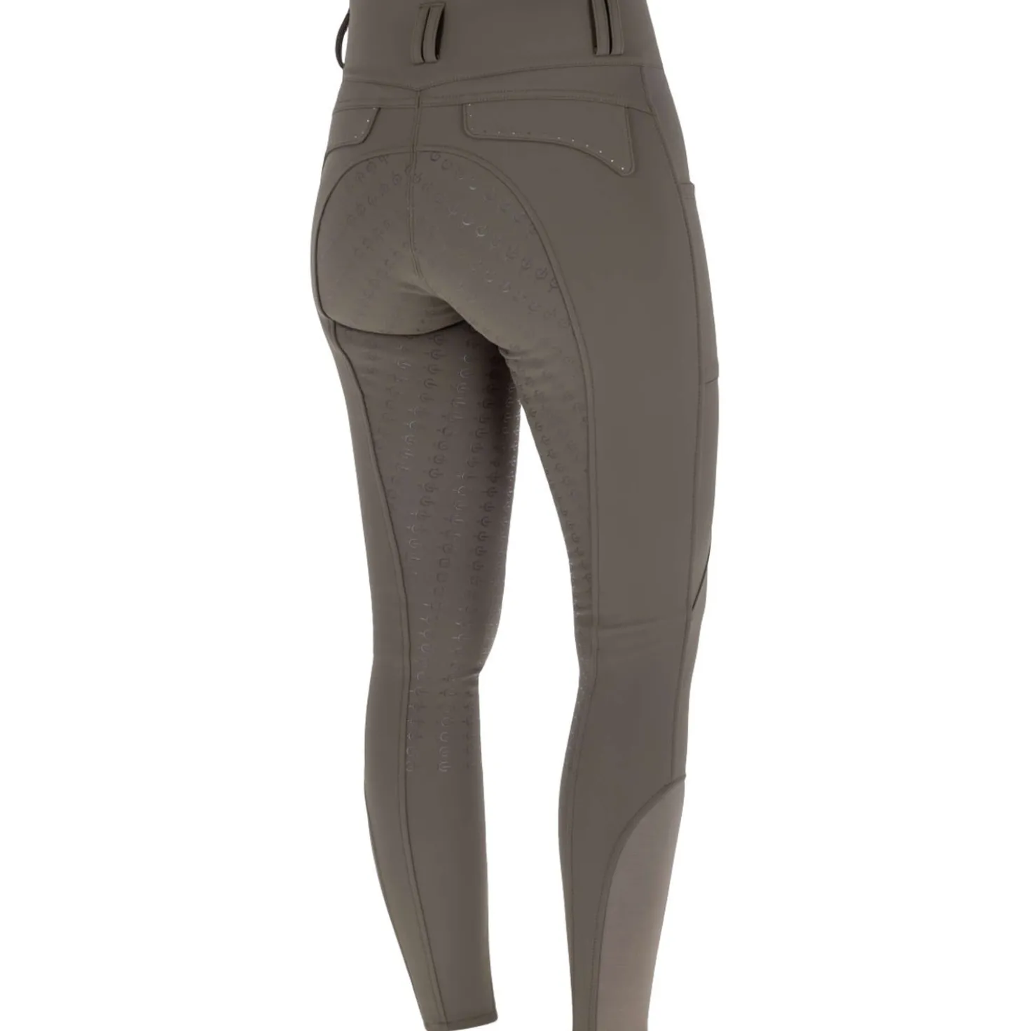 Covalliero Rijbroek Hight Waist Full Grip AW26 Milky Chocolate