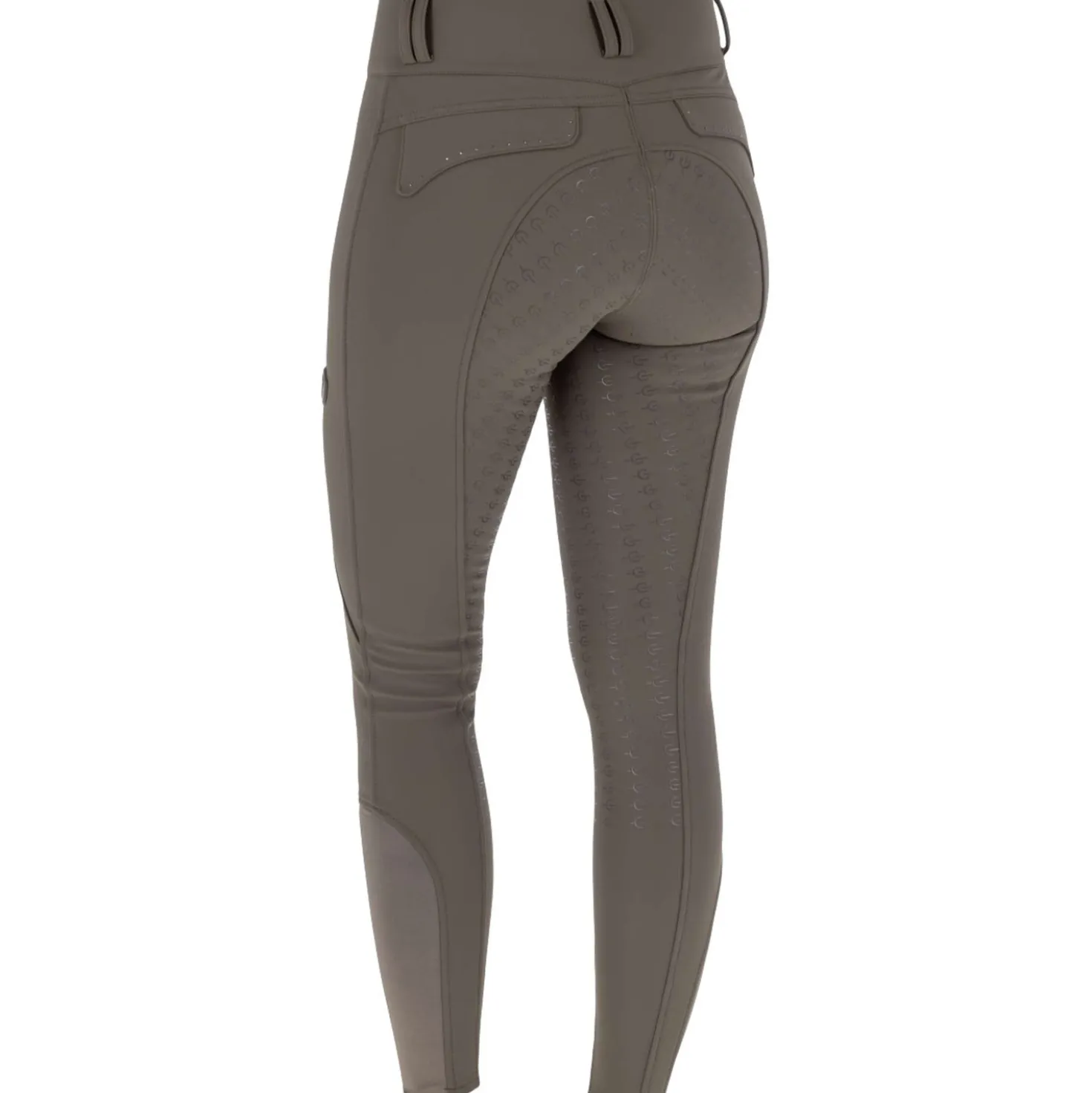Covalliero Rijbroek Hight Waist Full Grip AW26 Milky Chocolate