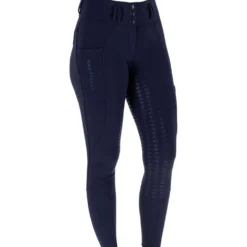 Covalliero Rijbroek Hight Waist Full Grip AW26 Dark Navy