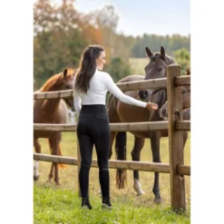 Covalliero Rijbroek Highwaist Full Grip Zwart