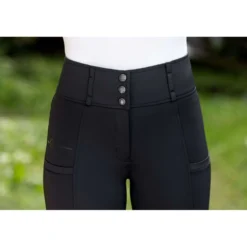 Covalliero Rijbroek Highwaist Full Grip Zwart
