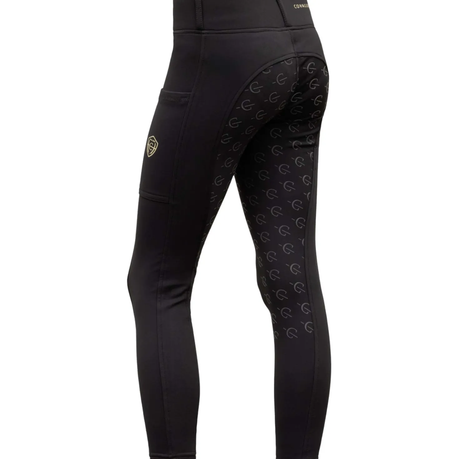 Covalliero Rijlegging Full Grip AW26 Kids Zwart