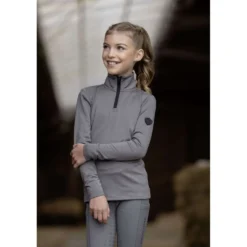 Covalliero Shirt AW25 Kids Lange Mouwen Steel Grey