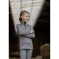 Covalliero Shirt AW25 Kids Lange Mouwen Steel Grey