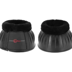 Covalliero Springschoenen Teddy Fleece Rubber Zwart/Zwart
