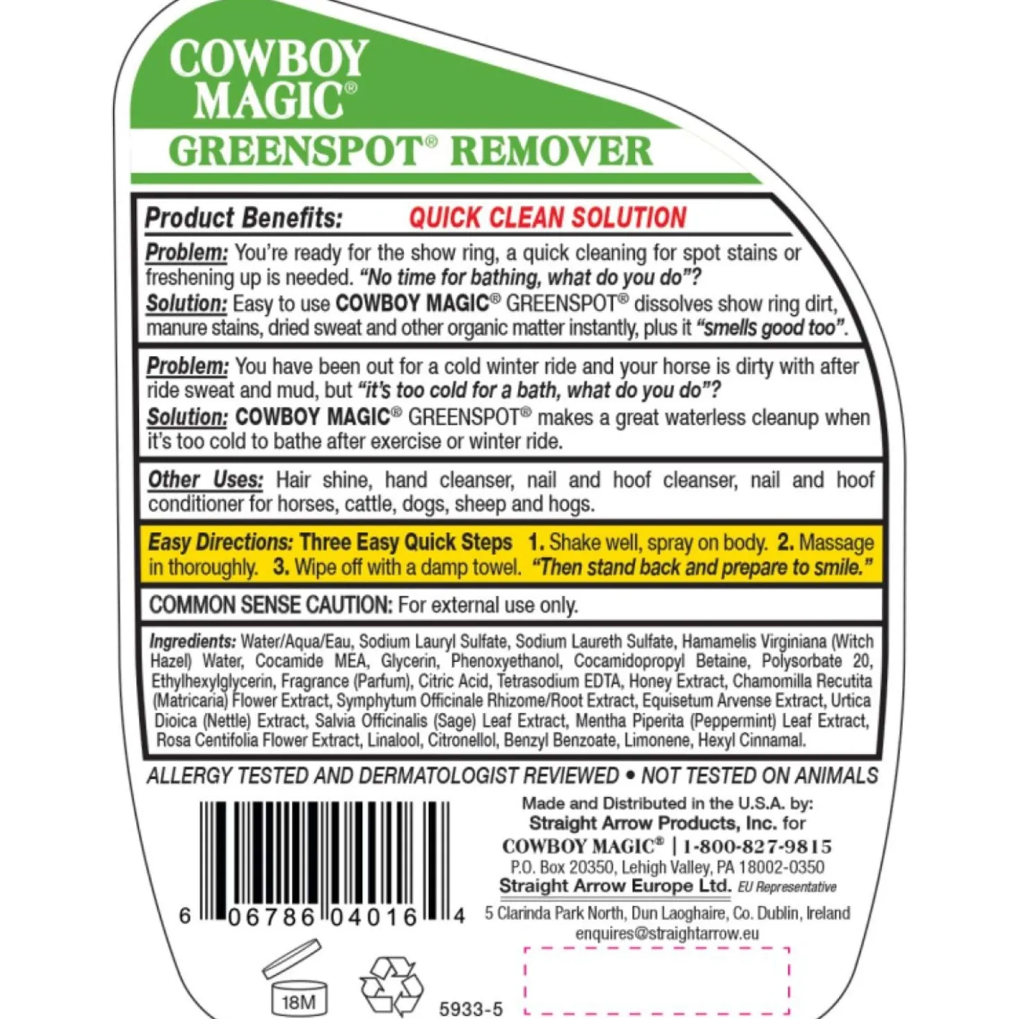 Cowboy Magic Greenspot Remover