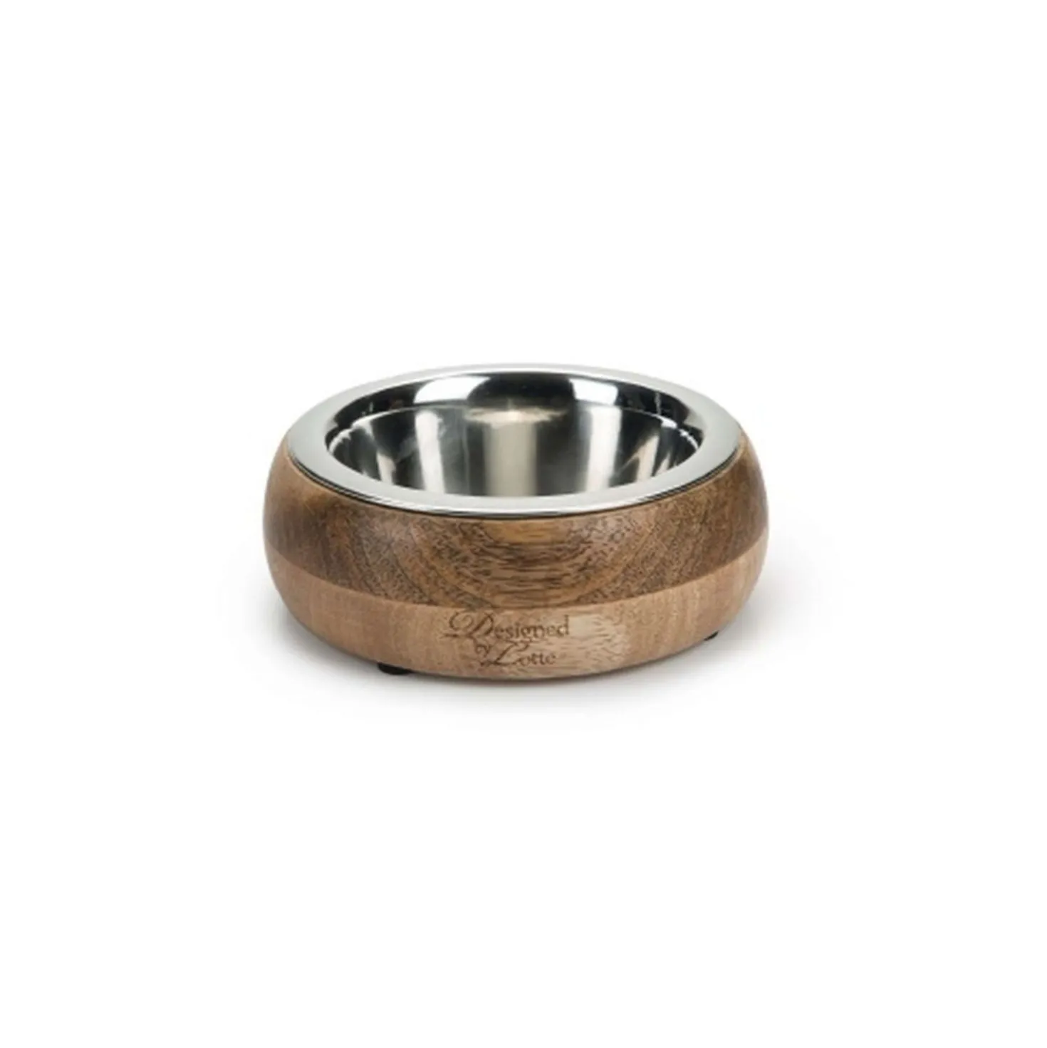 Designed by Lotte Houten Eet- en Drinkbak Mandira