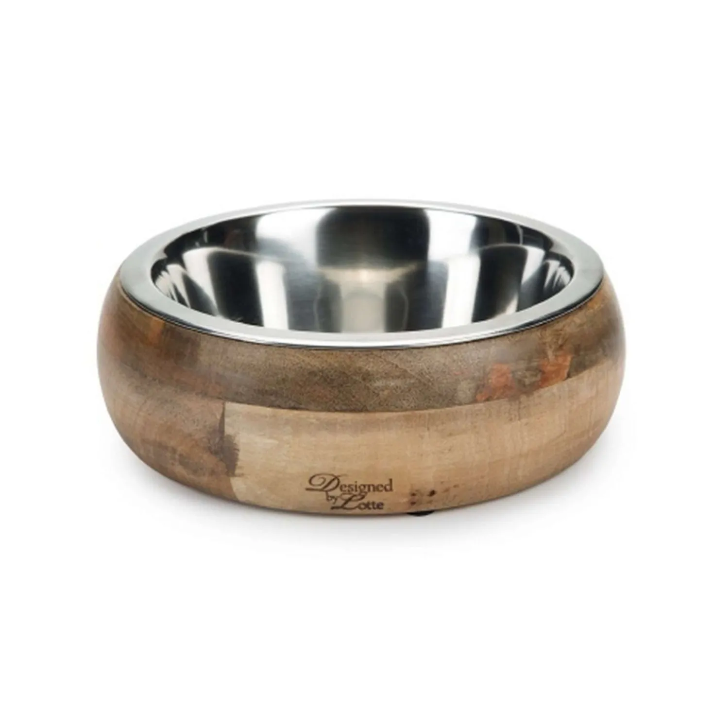 Designed by Lotte Houten Eet- en Drinkbak Mandira