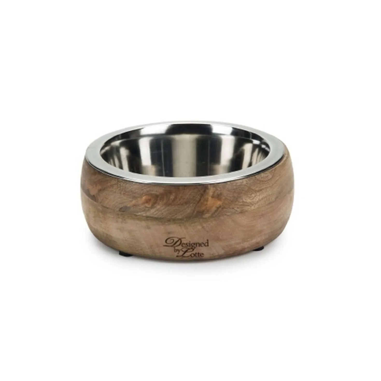 Designed by Lotte Houten Eet- en Drinkbak Mandira