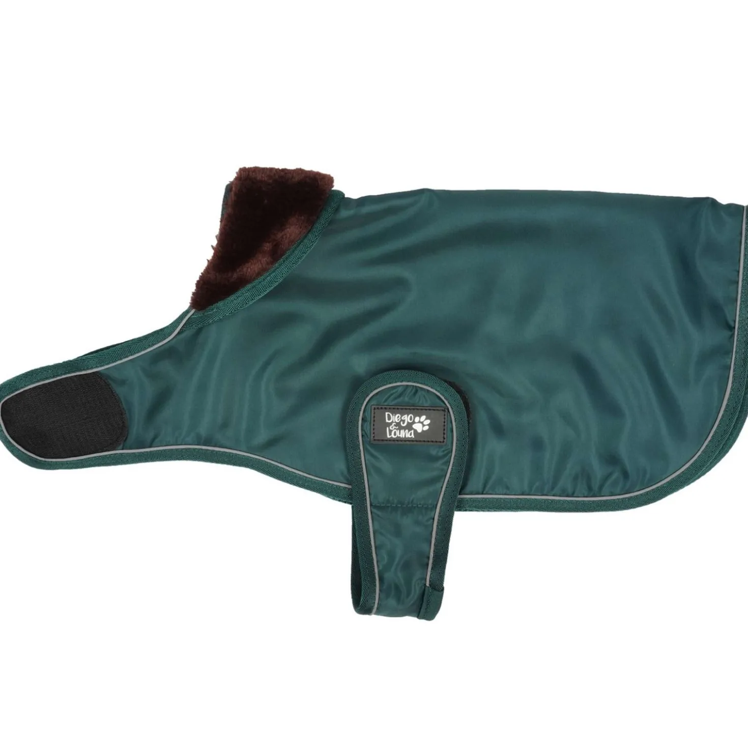 Diego & Louna Hondendeken Teddy Nylon Groen