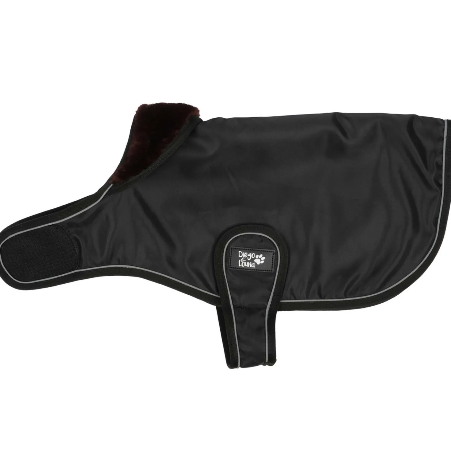 Diego & Louna Hondendeken Teddy Nylon Zwart