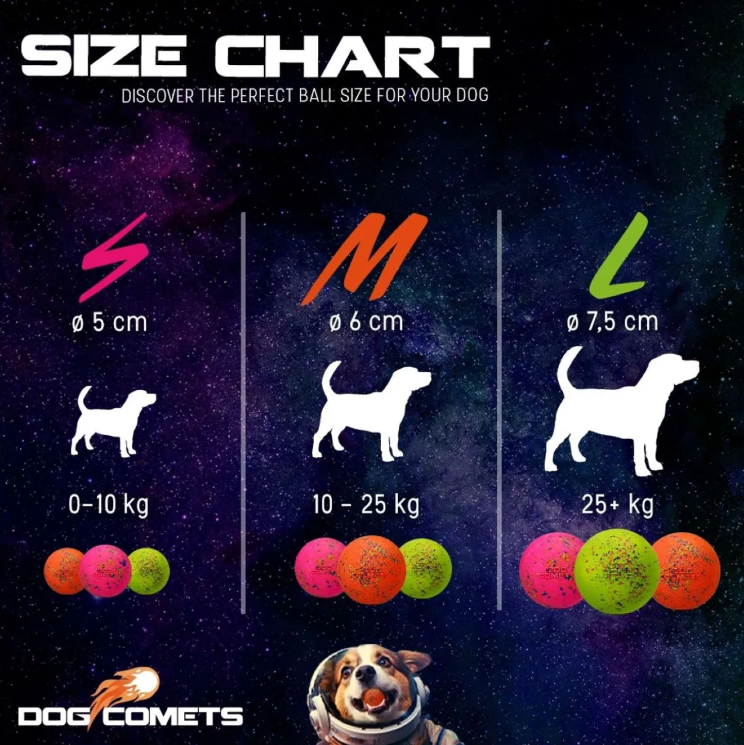 Dog Comets Bal Stardust Roze