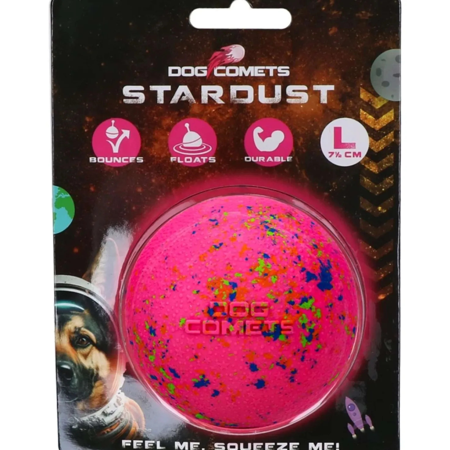 Dog Comets Bal Stardust Roze