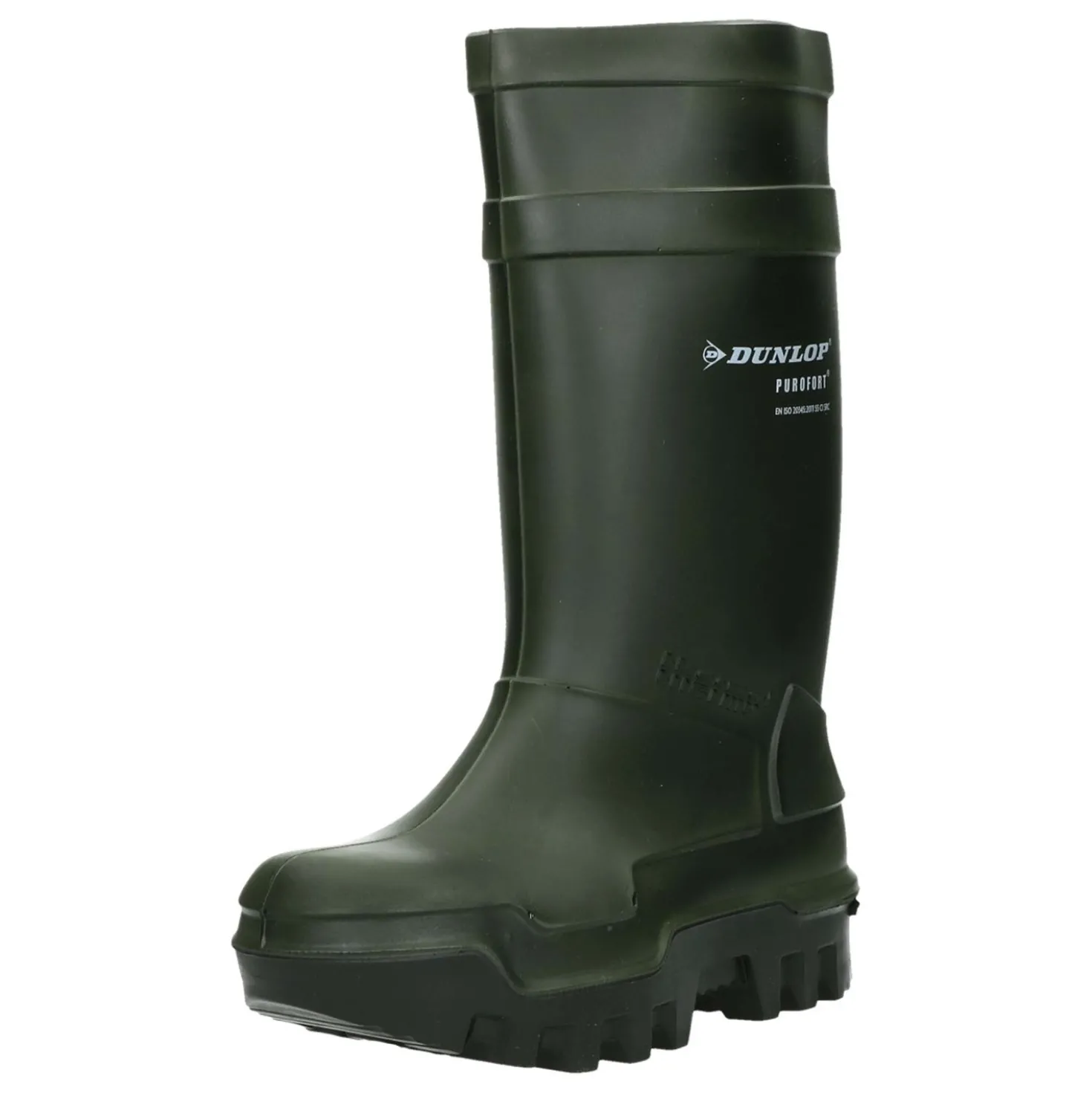 Dunlop Thermolaarzen met stalenneus Groen/Zwart