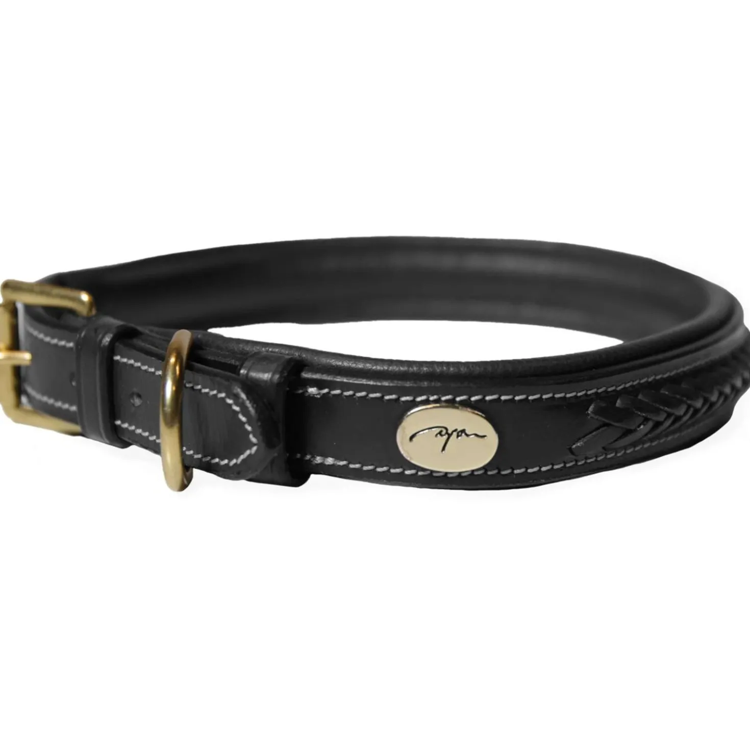 Dyon Halsband Gevlochten Zwart
