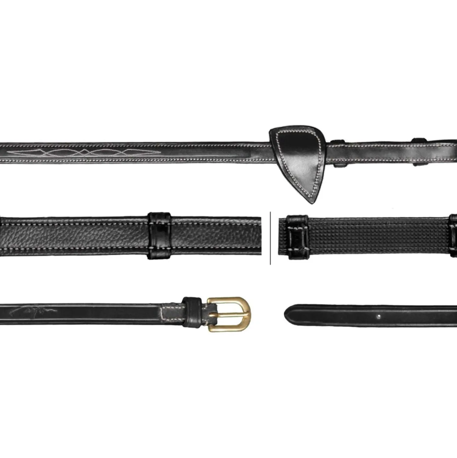 Dyon Teugels Hunter 5/8 met Leren Stops Zwart