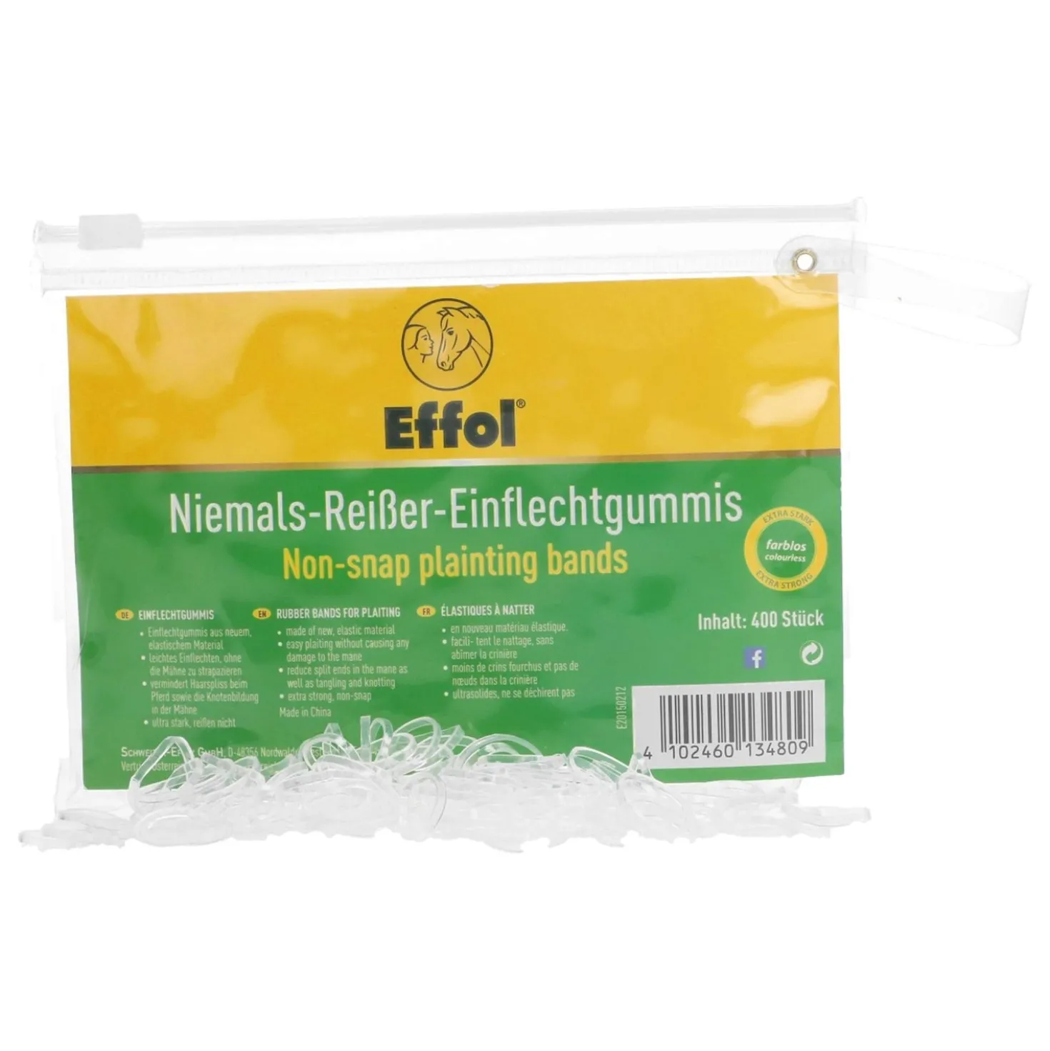 Effol Manenelastiekjes Kids Zakje Transparant