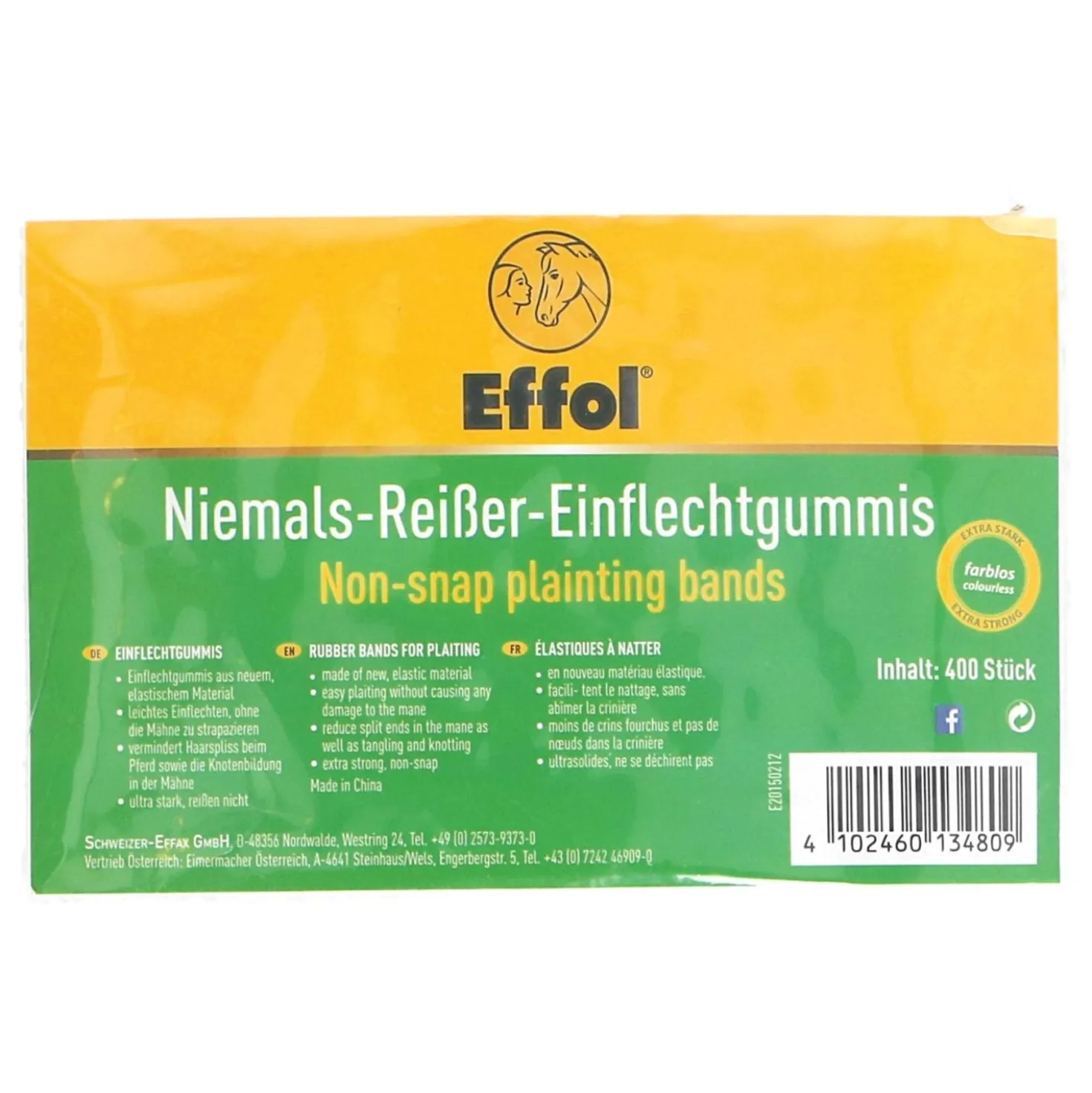 Effol Manenelastiekjes Kids Zakje Transparant