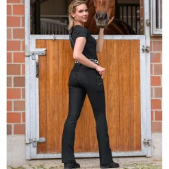 ELT Jodhpurrijbroek Comfort Ride silicone Zwart
