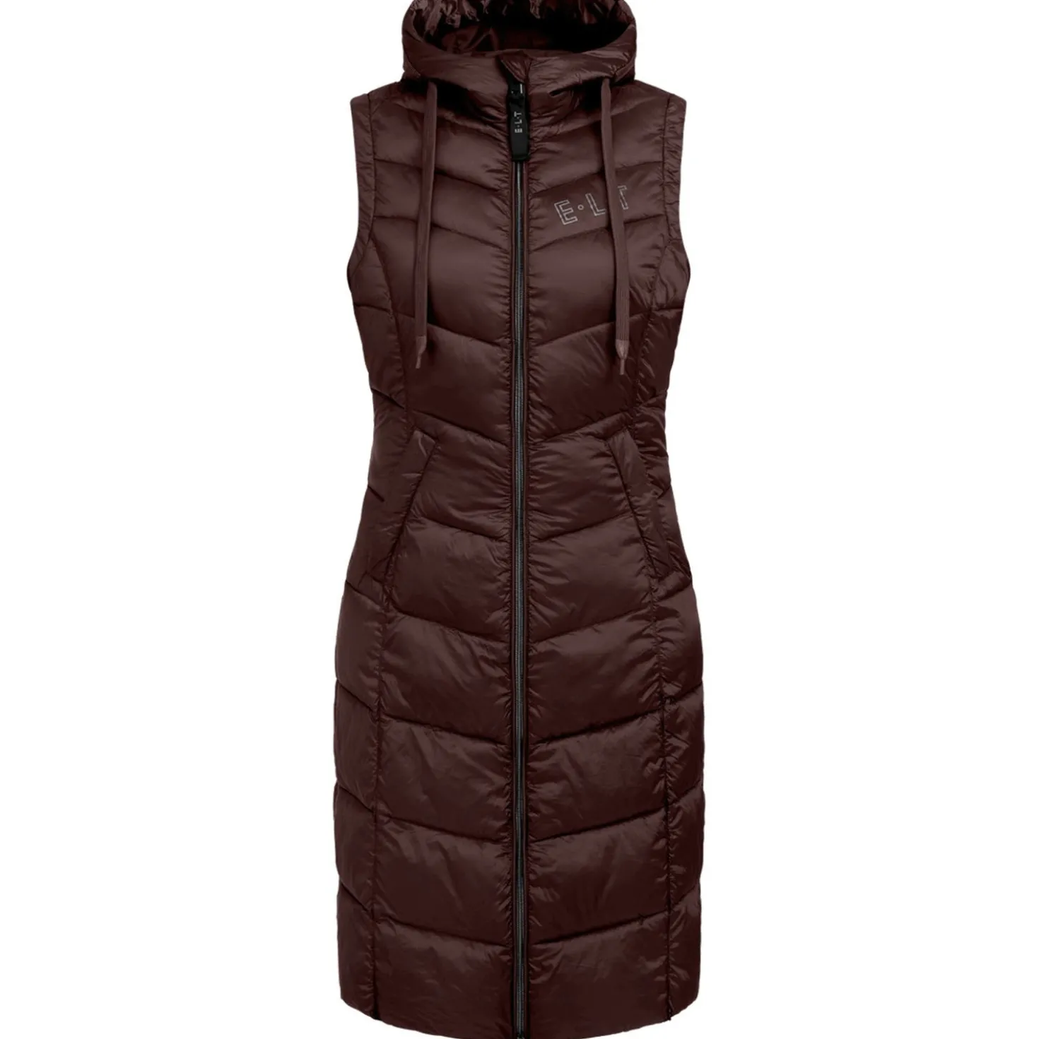 ELT Lange Bodywarmer Ostende Mahogany