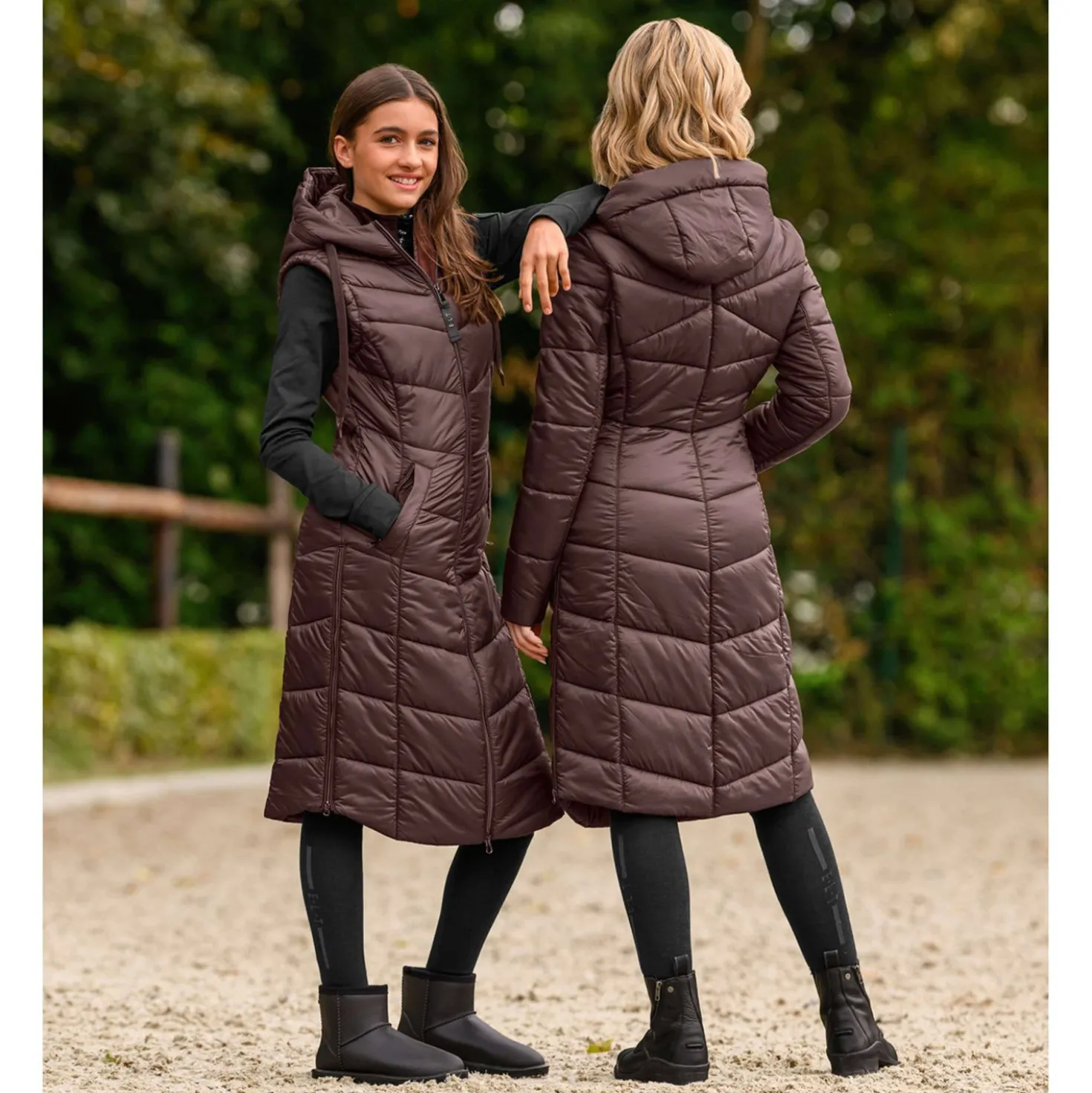 ELT Lange Bodywarmer Ostende Mahogany