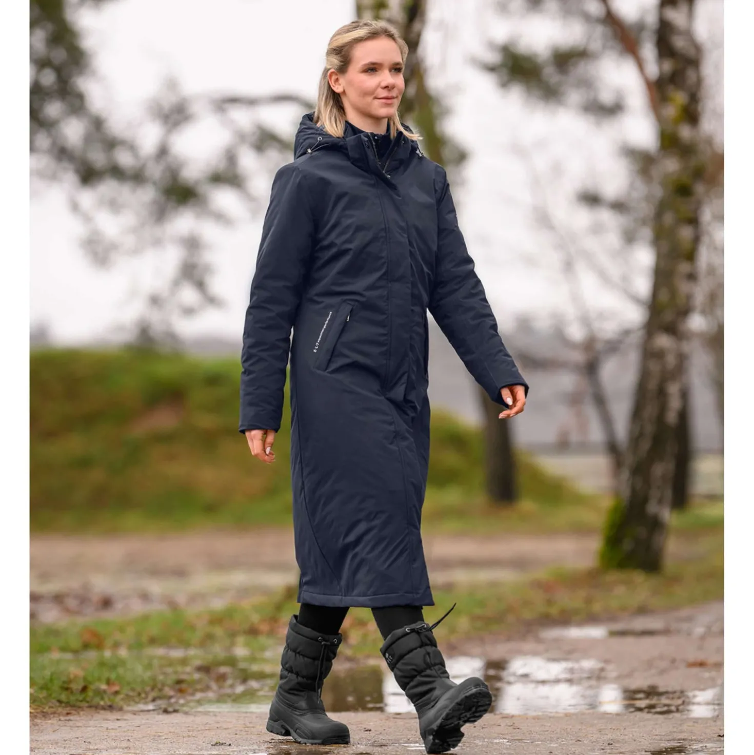 ELT Lange Regenjas Winter Performance Deepblue