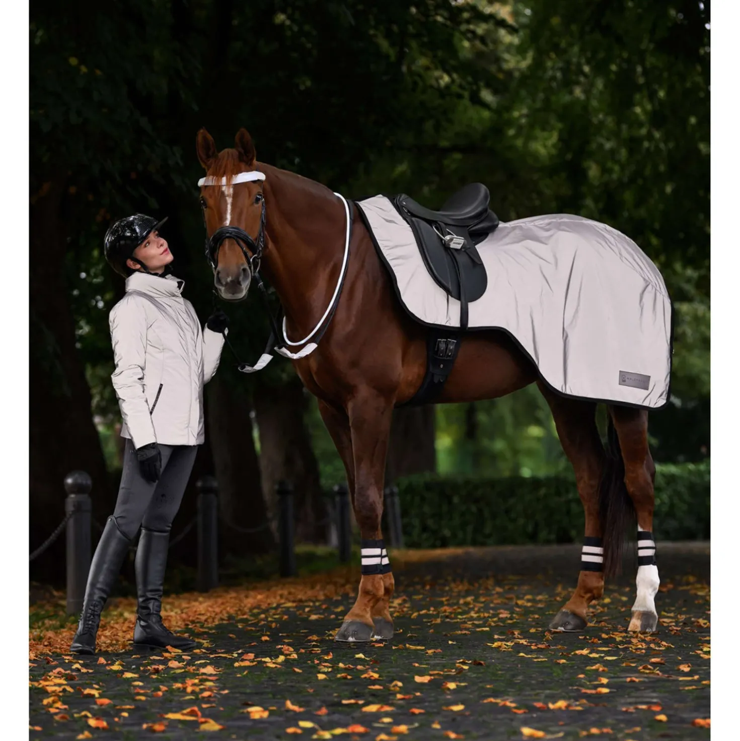 ELT Regenjas Reflective Silver Grey