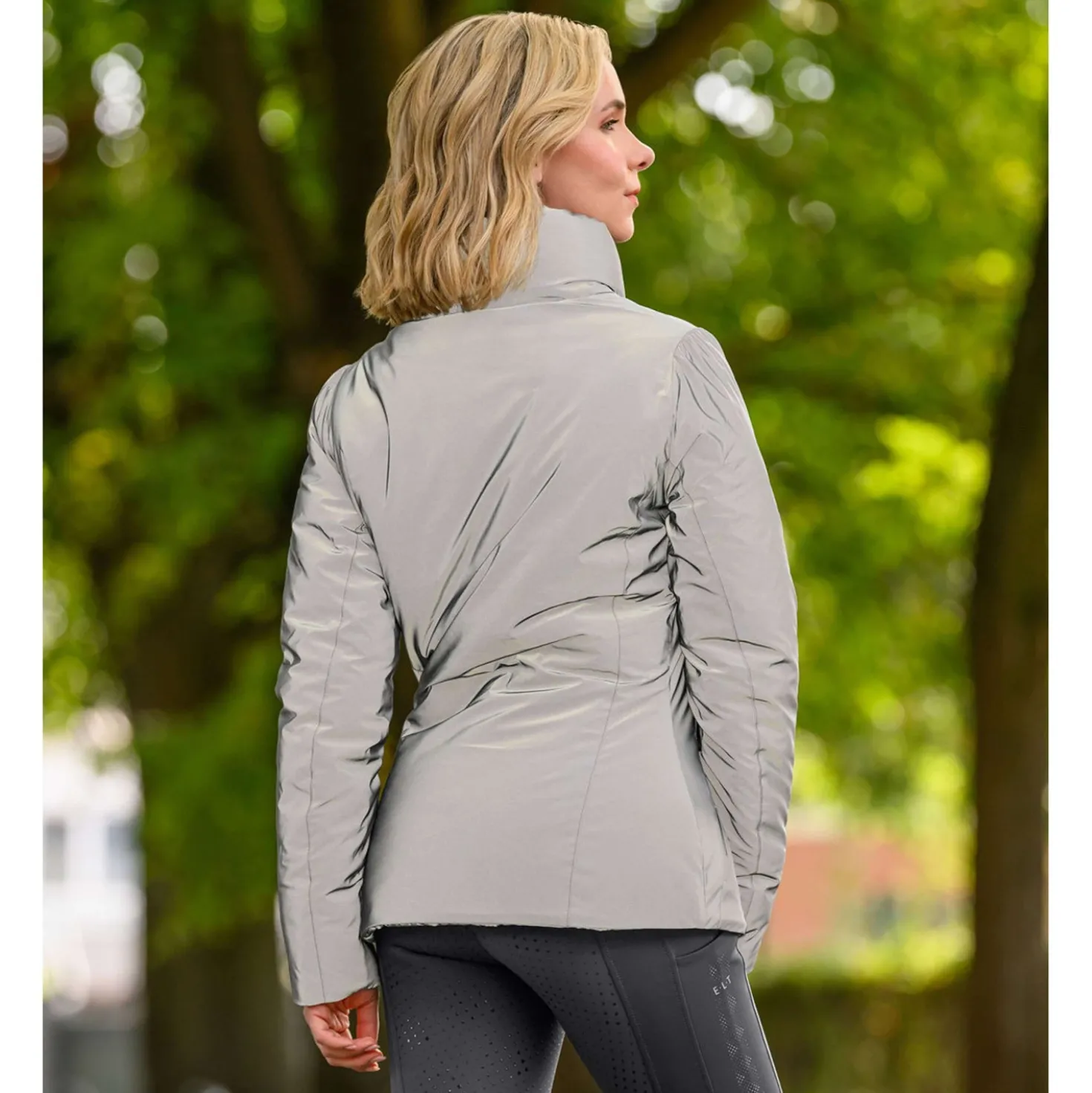 ELT Regenjas Reflective Silver Grey