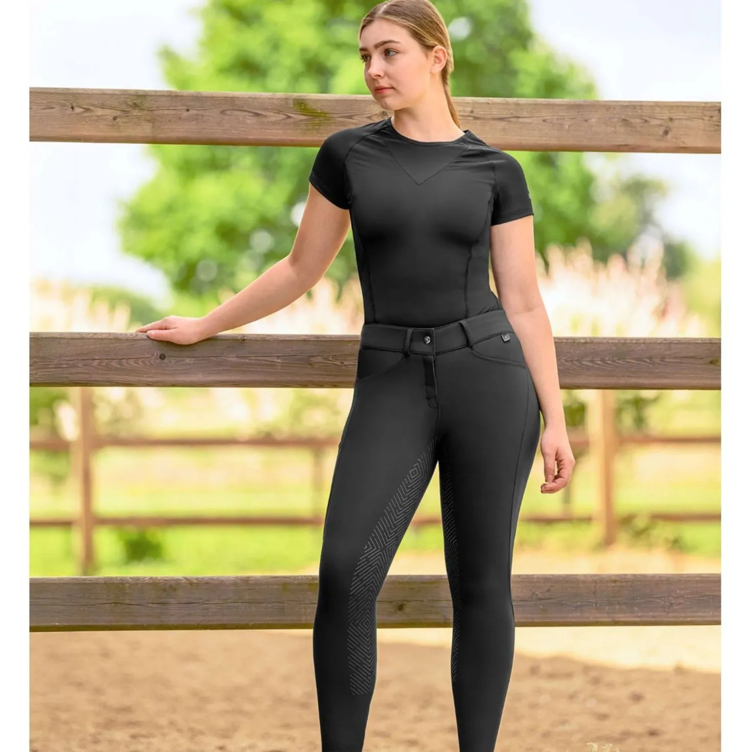 ELT Rijbroek Comfort Ride silicone Zwart