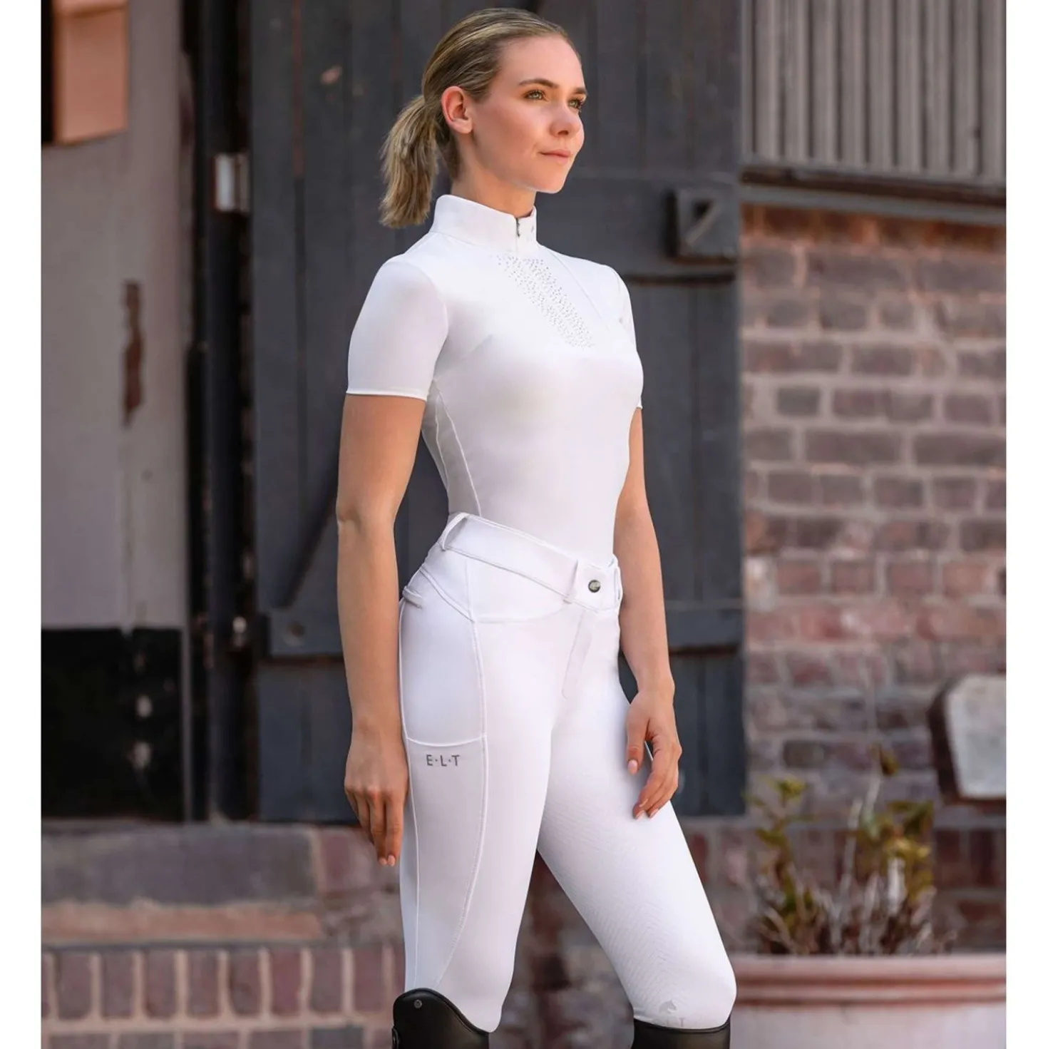 ELT Rijbroek Comfort Ride silicone Wit