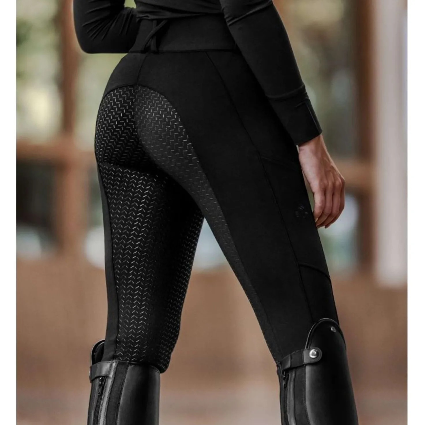 ELT Rijbroek Essential Hight Waist Full Grip Zwart