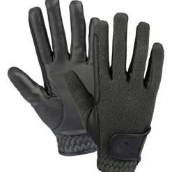 ELT Rijhandschoenen Winter Fleece Zwart