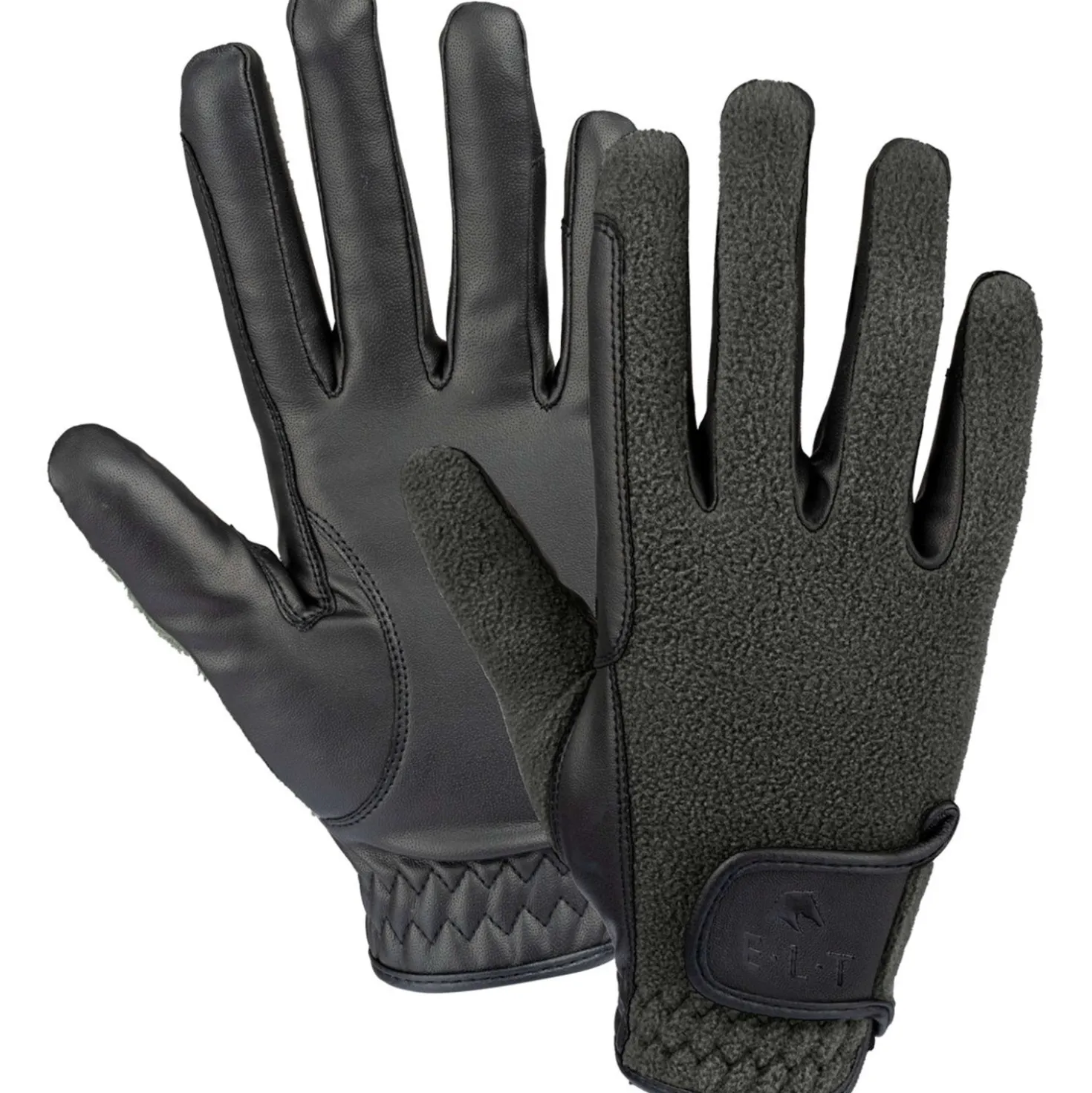 ELT Rijhandschoenen Winter Fleece Zwart