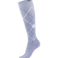 ELT Rijsokken Argyle Blue Grey