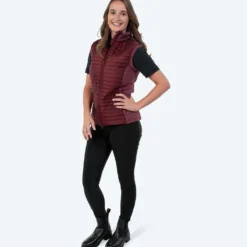 Elvera Equestrian Bodywarmer EEBaroness Metalic Burgundy