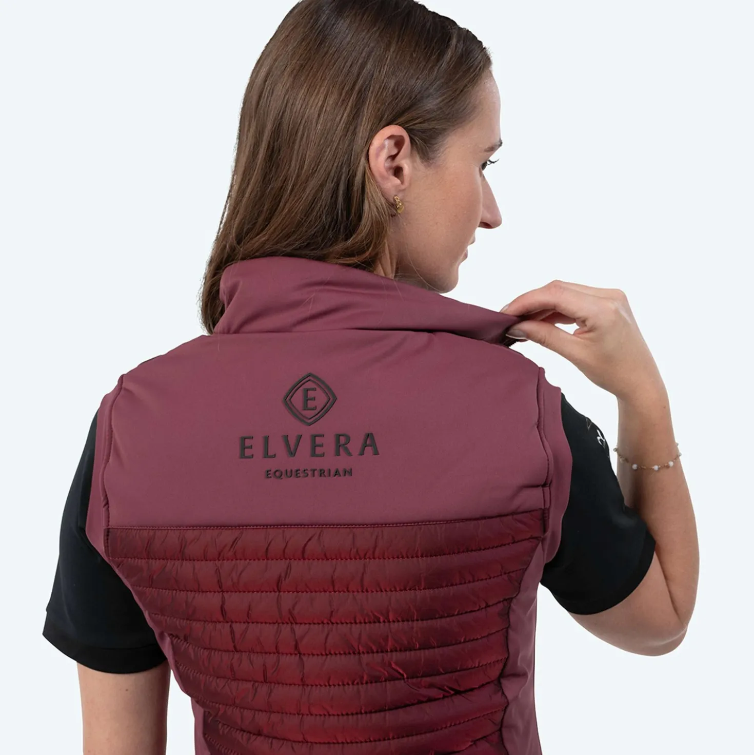 Elvera Equestrian Bodywarmer EEBaroness Metalic Burgundy