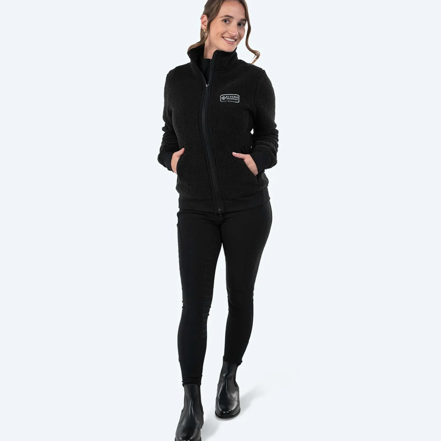 Elvera Equestrian Fleecevest EEDaphne Zwart
