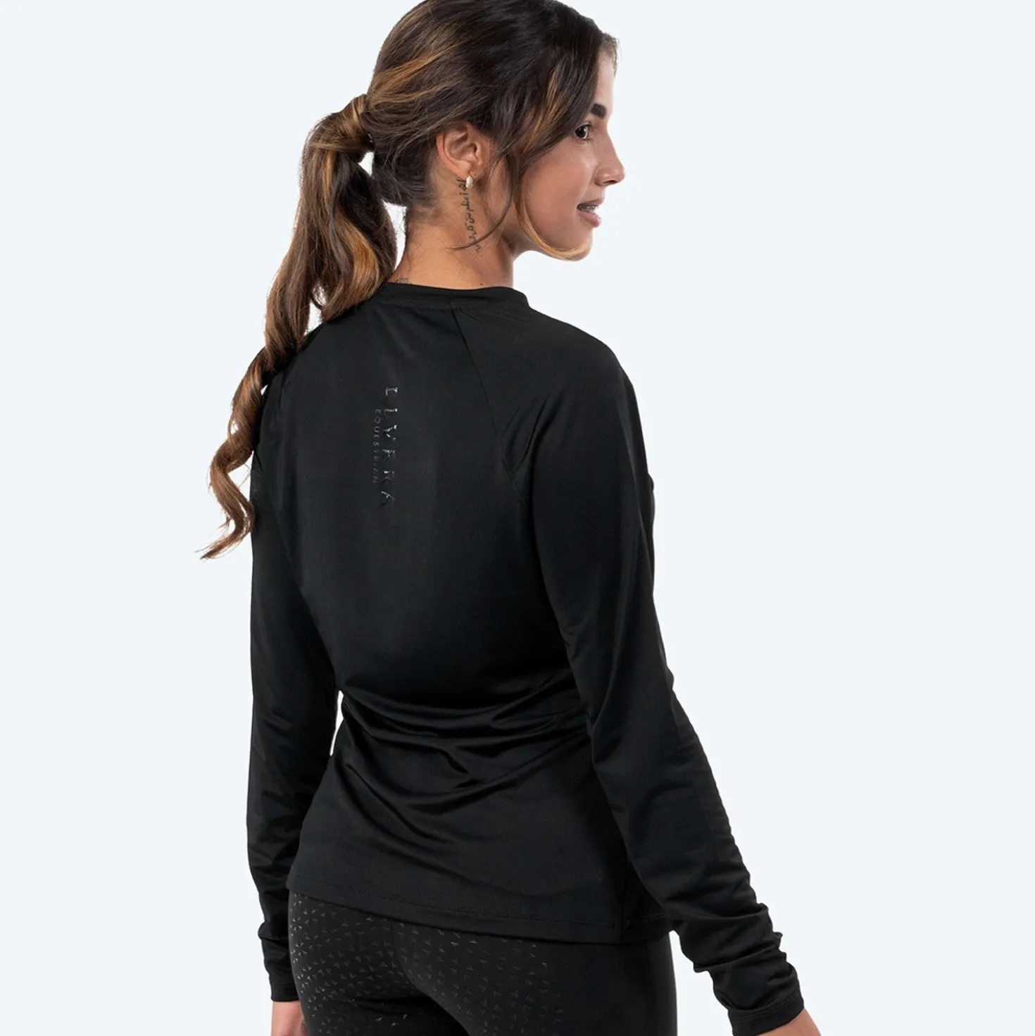 Elvera Equestrian Performance Shirt EELunara Zwart