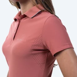 Elvera Equestrian Poloshirt EEKitty Marsala/Grey