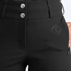 Elvera Equestrian Rijbroek Dual Core Pro Half Seat Zwart