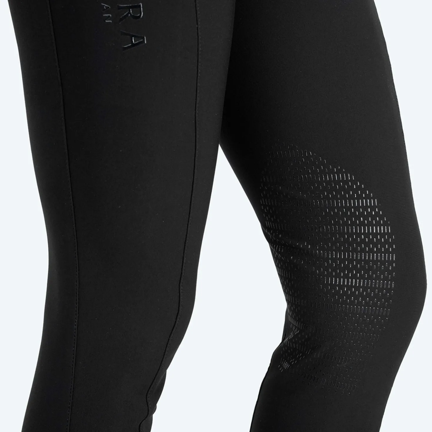 Elvera Equestrian Rijbroek Dual Core Pro Half Seat Zwart