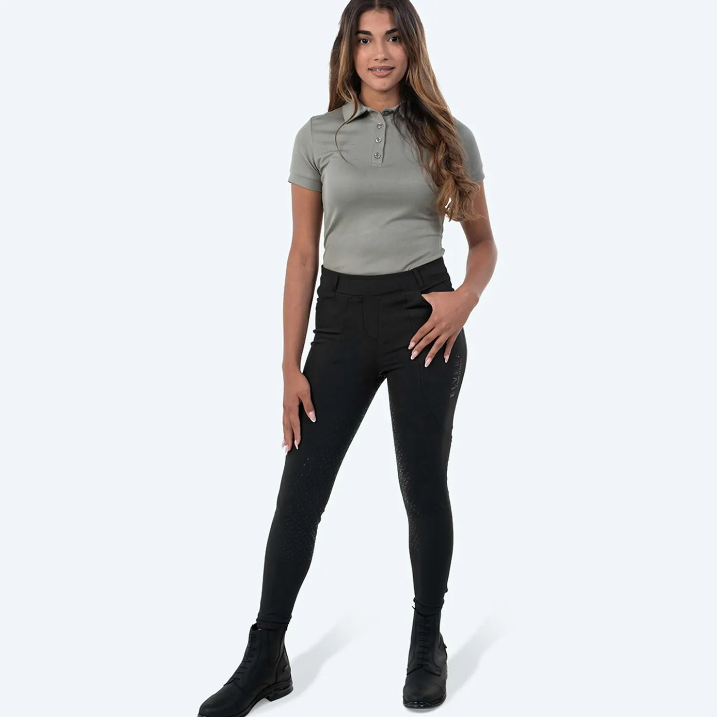 Elvera Equestrian Rijlegging Motion Bling Solid Black